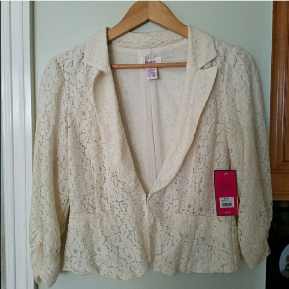 NWT Candies Lace Blazer